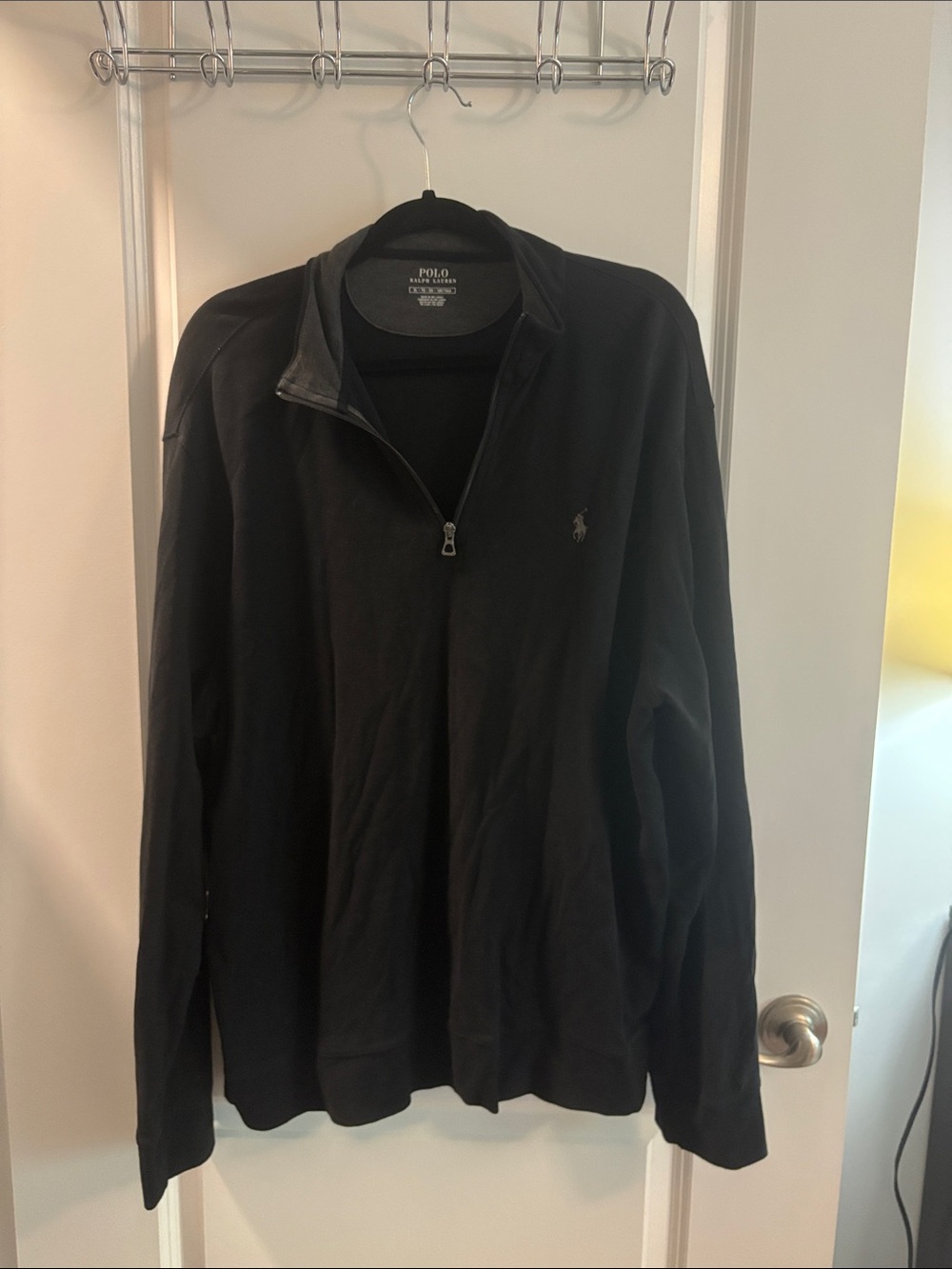 Polo by Ralph Lauren Black Half-Zip Pullover Sweater